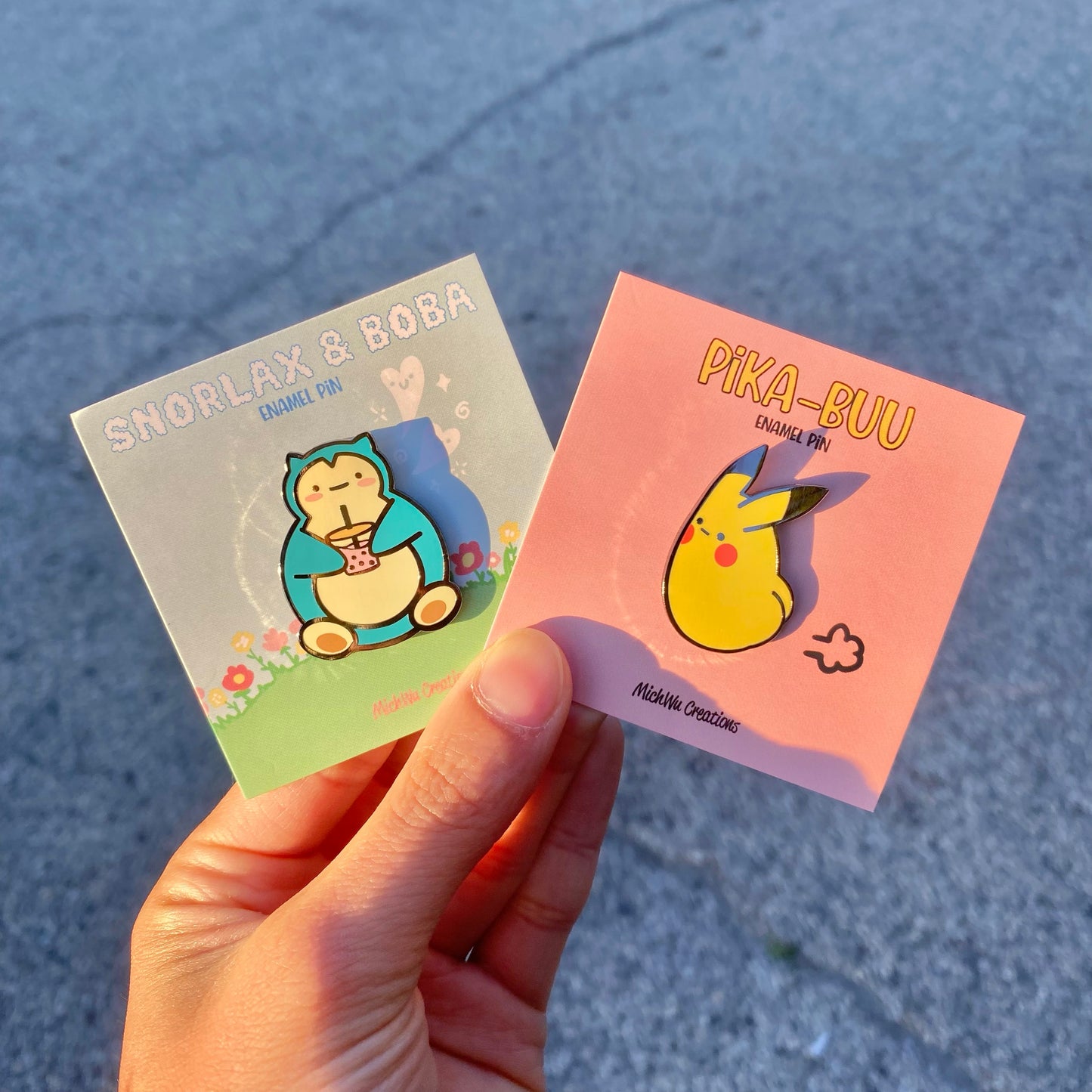 Snorlax & Boba Enamel Pin