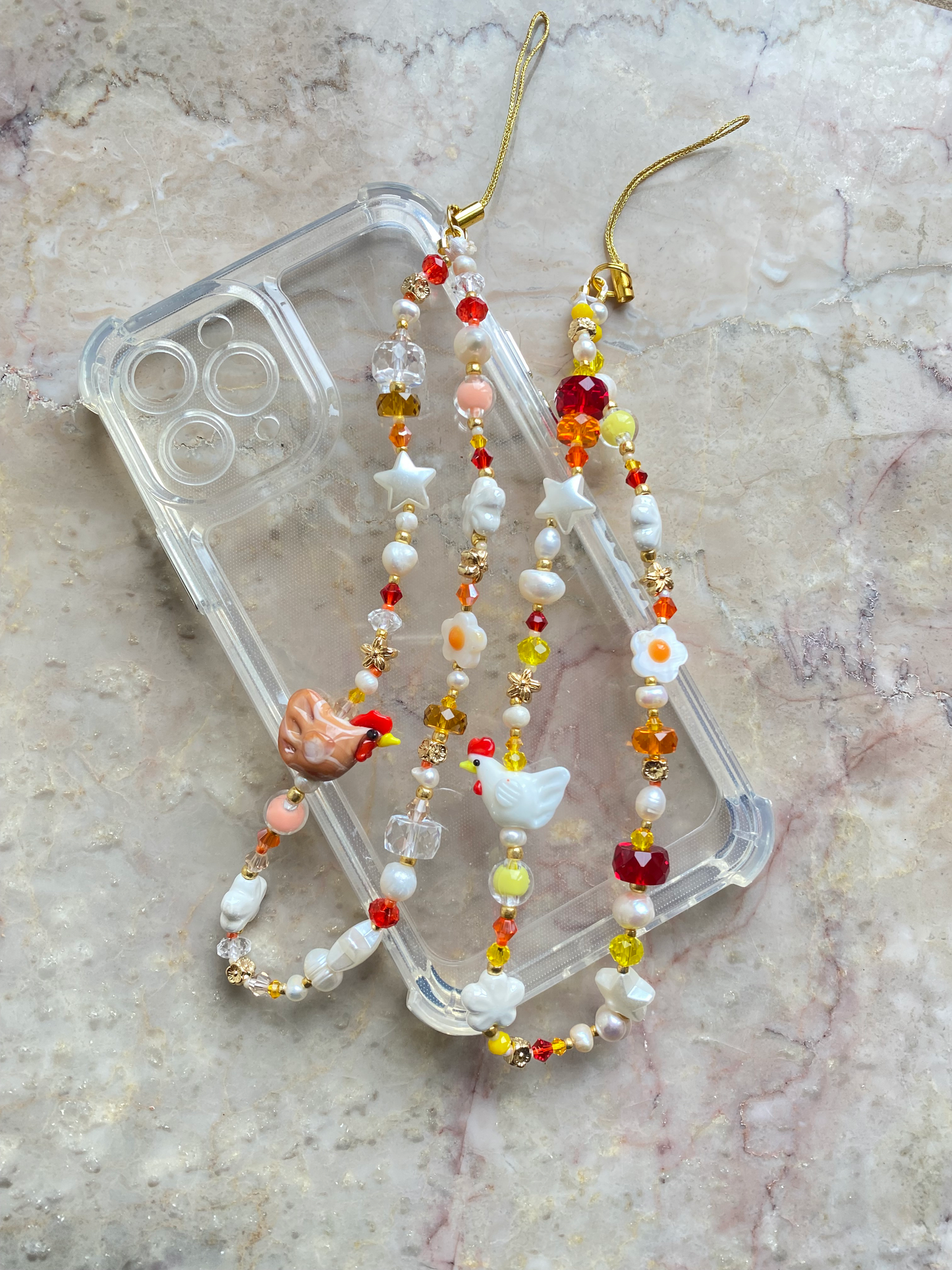 Chicken and Egg Phone Straps