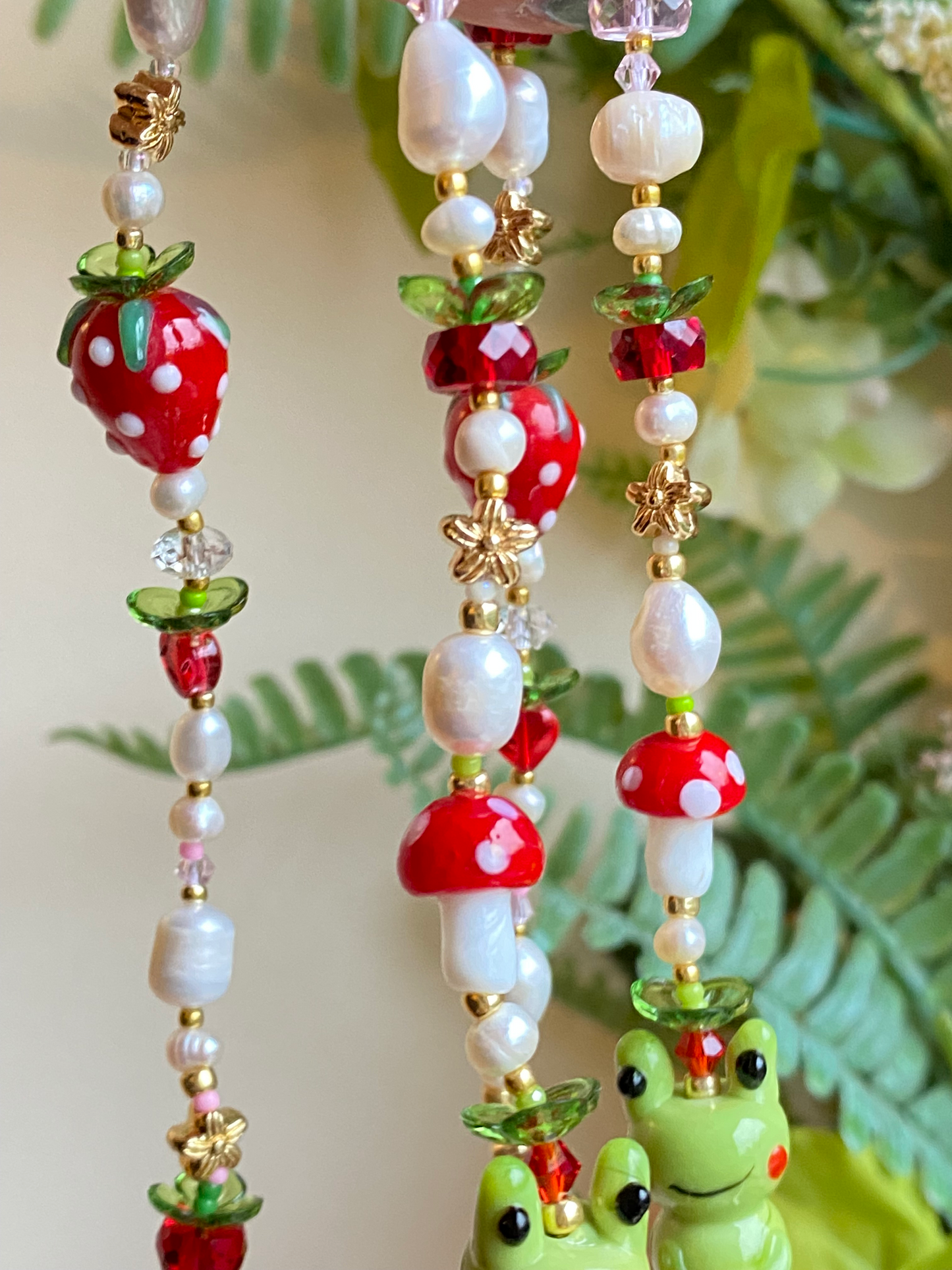 Strawberry Froggo Phone Straps