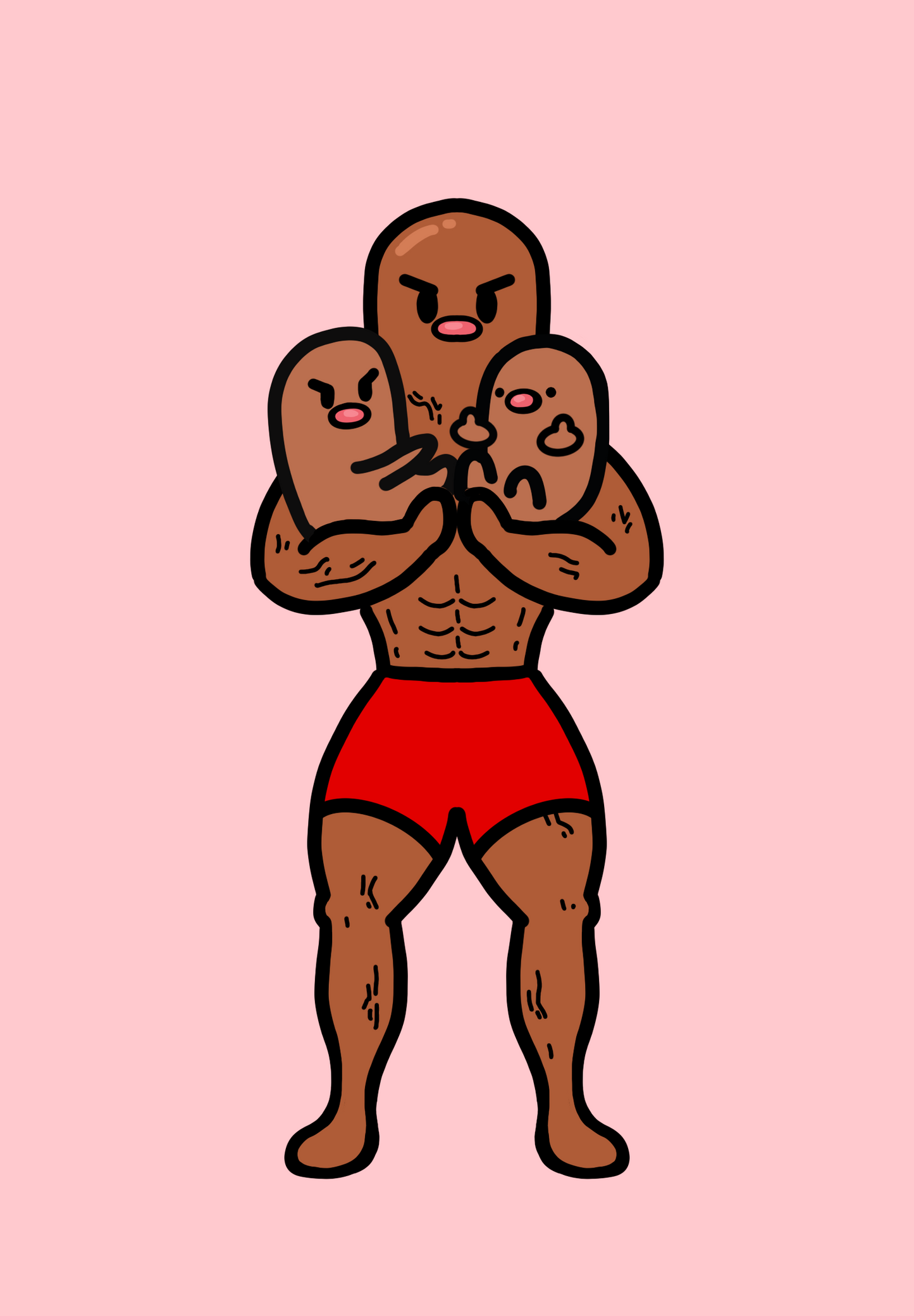 Buff Daddy Dugtrio Sticker