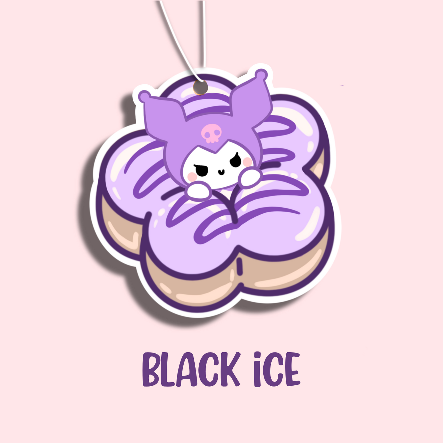 Purple Jester Rabbit Mochi Donut Freshie