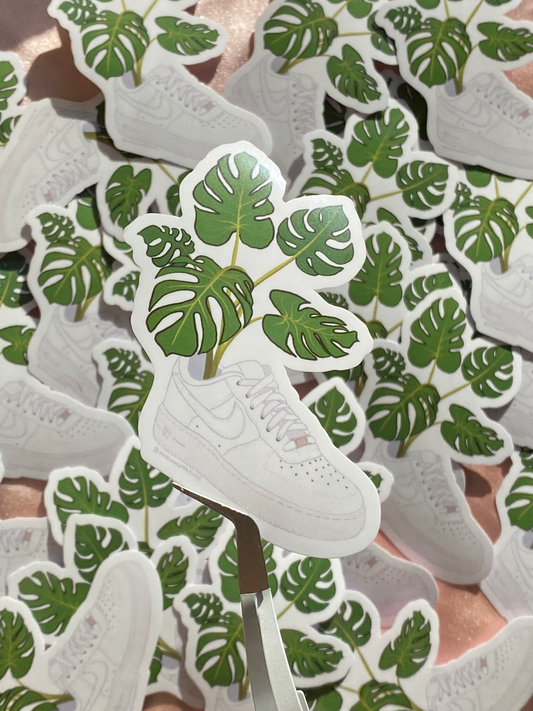 Air Force 1 x Monstera Sticker