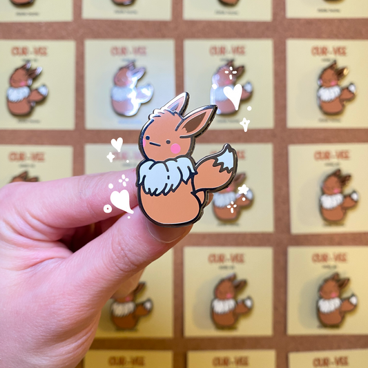 CUR-vee Enamel Pin