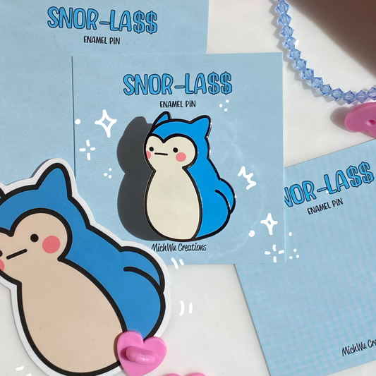 Snor-lA$$ Enamel Pin