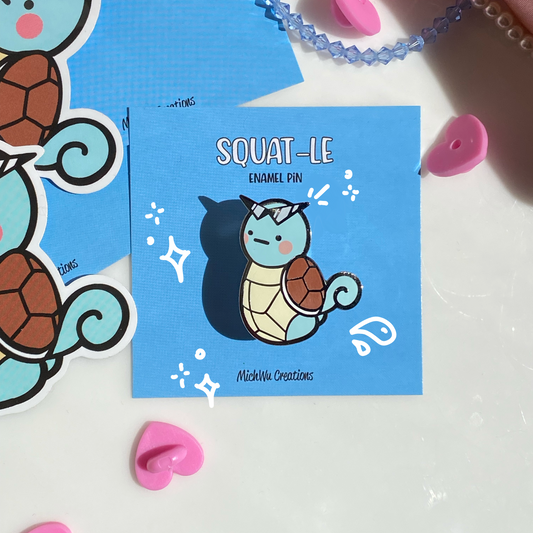 SQUAT-le Enamel Pin