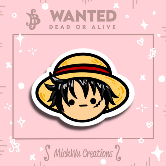 Wanted Captain Sticker