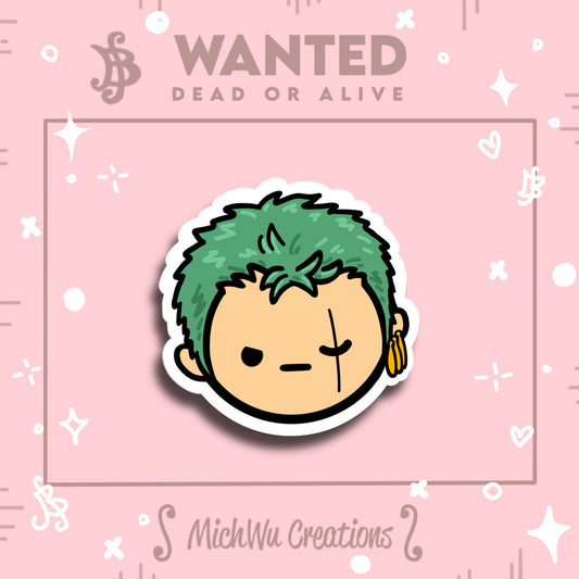 Wanted Swordsman Sticker