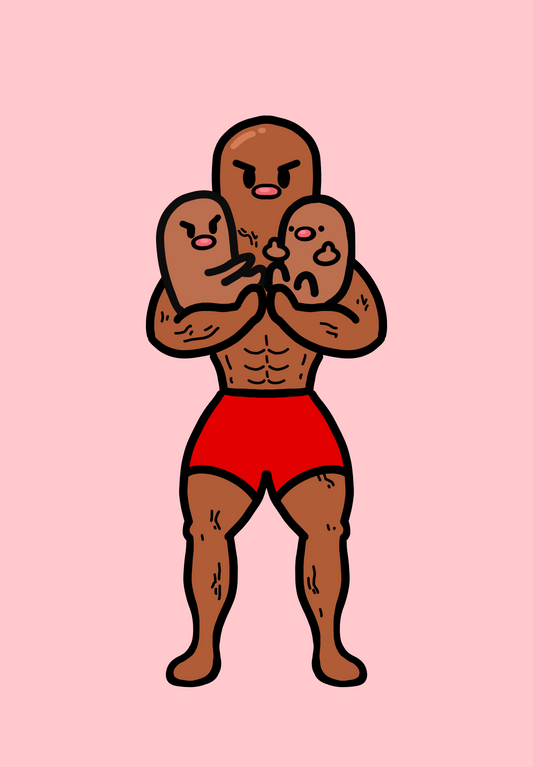 Buff Daddy Dugtrio Sticker
