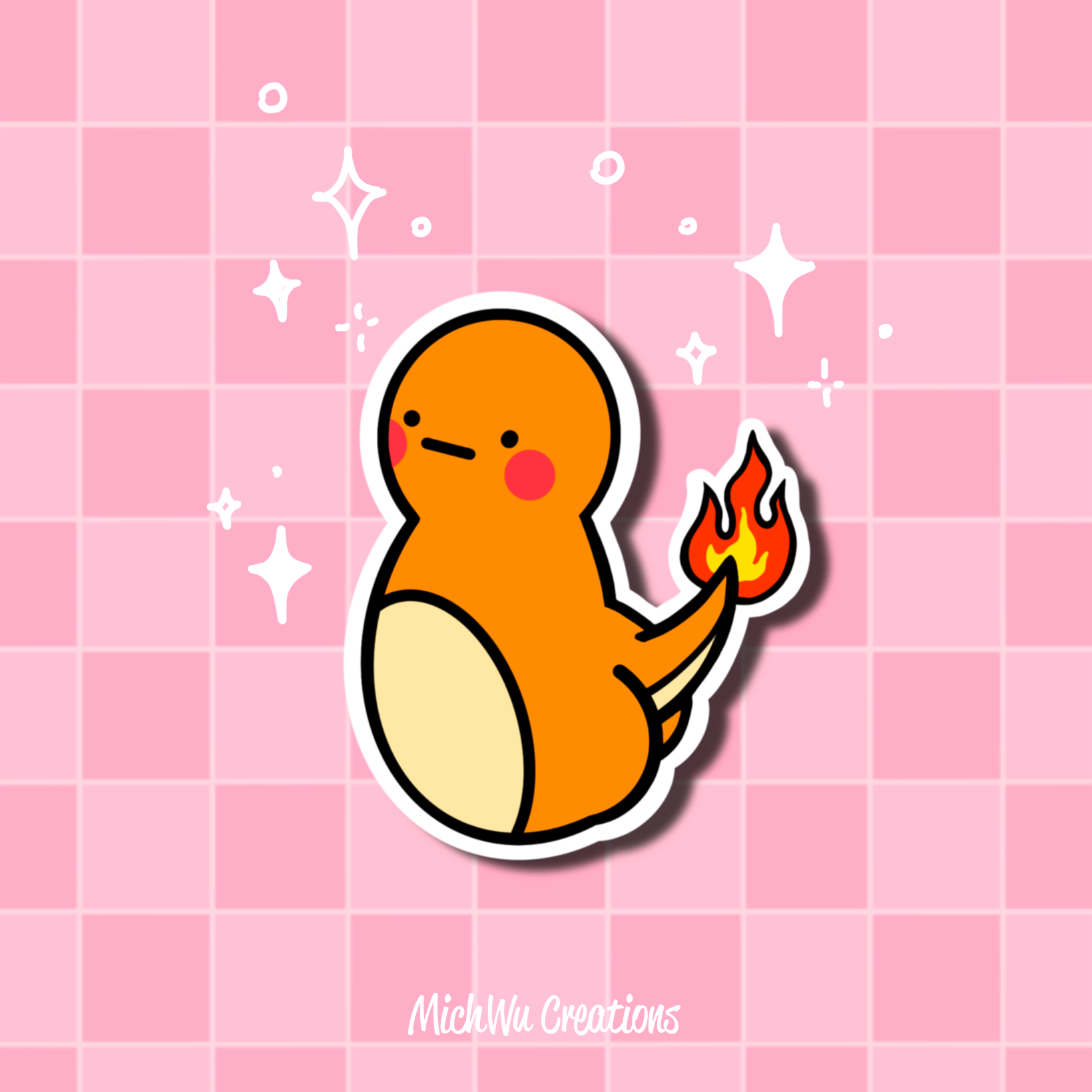 CHEEKY-mander Sticker – michwucreations