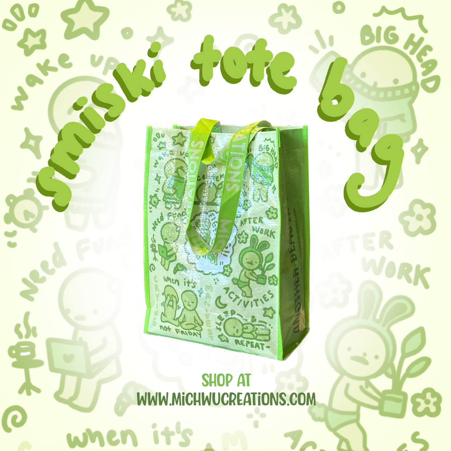 Smiski 4.0: Another Beautiful Day Tote Bag