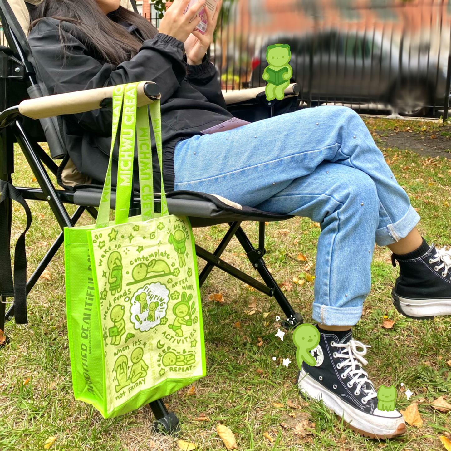 Smiski 4.0: Another Beautiful Day Tote Bag