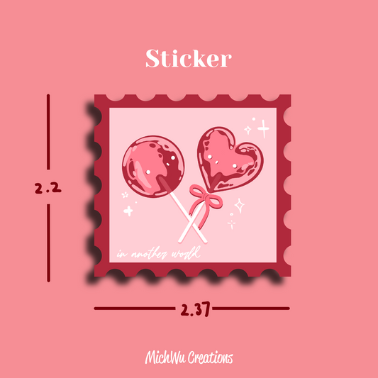 In Another World As Smiski Lollipops Stickers