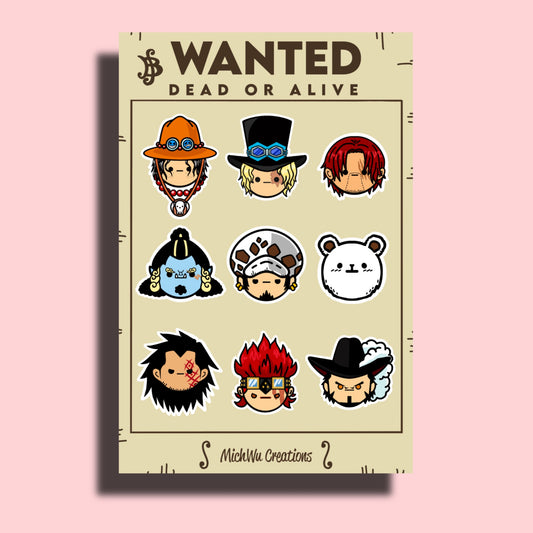 Anime Pirates 2 Sticker Sheet