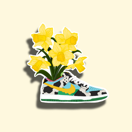 Ben and Jerry Dunks x Daffodil Sticker