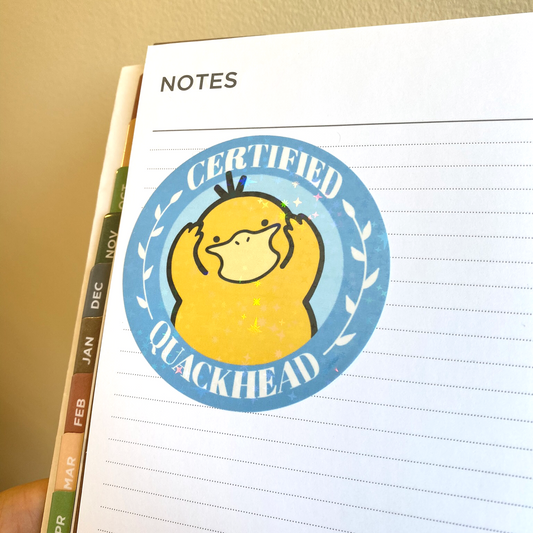 Certified Quackhead Holo Sticker