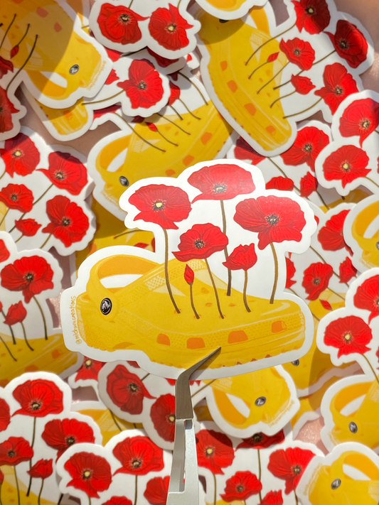 Croc x Poppy Sticker