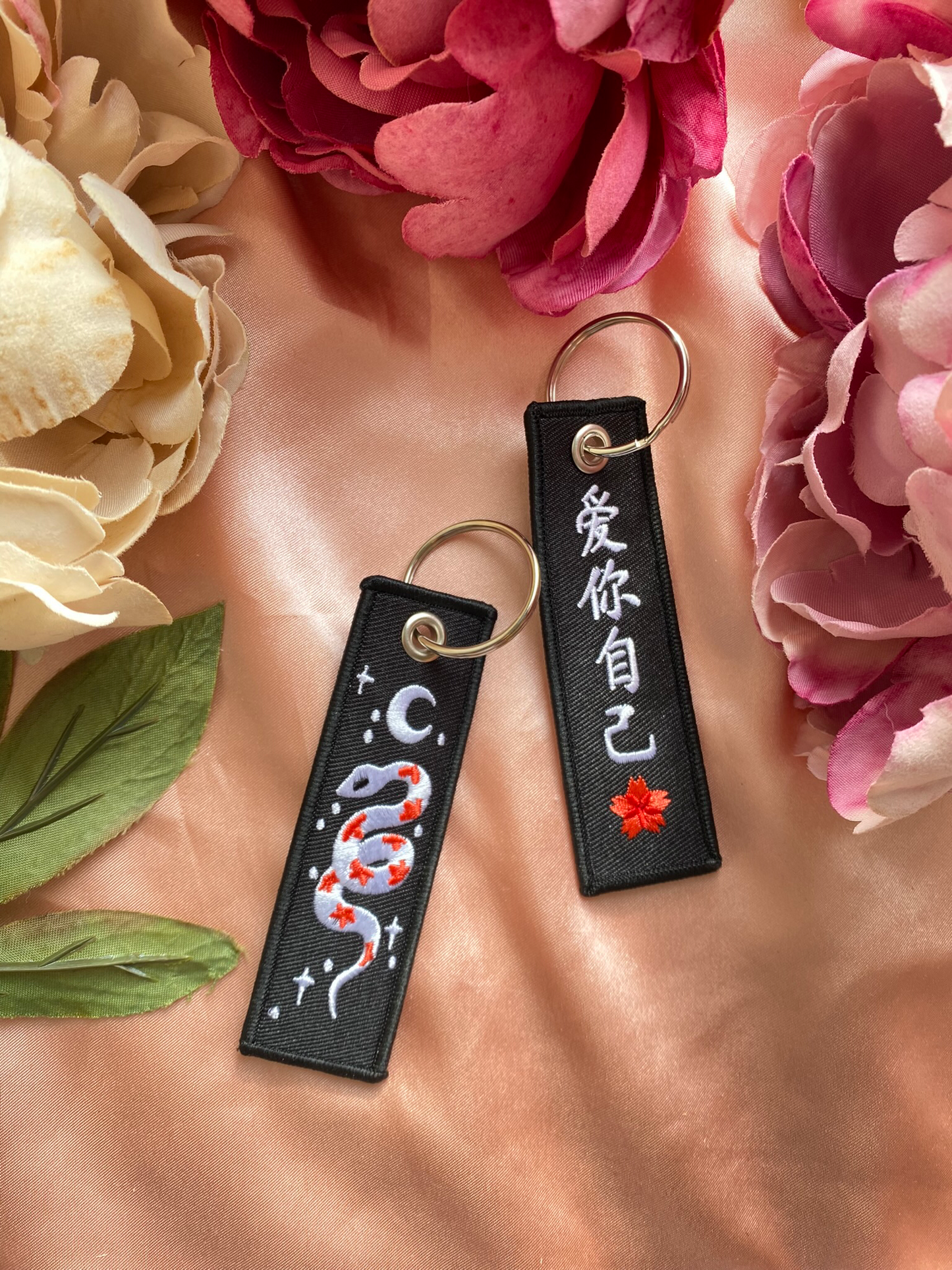 Love Yourself Embroidery Keychain