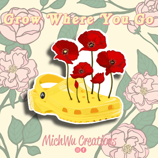 Croc x Poppy Sticker