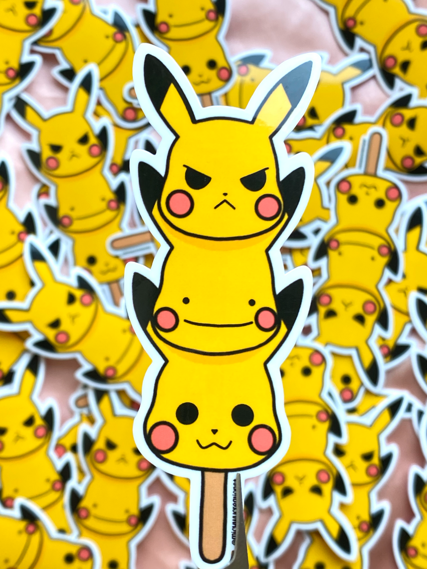 Pikachu Dango Sticker