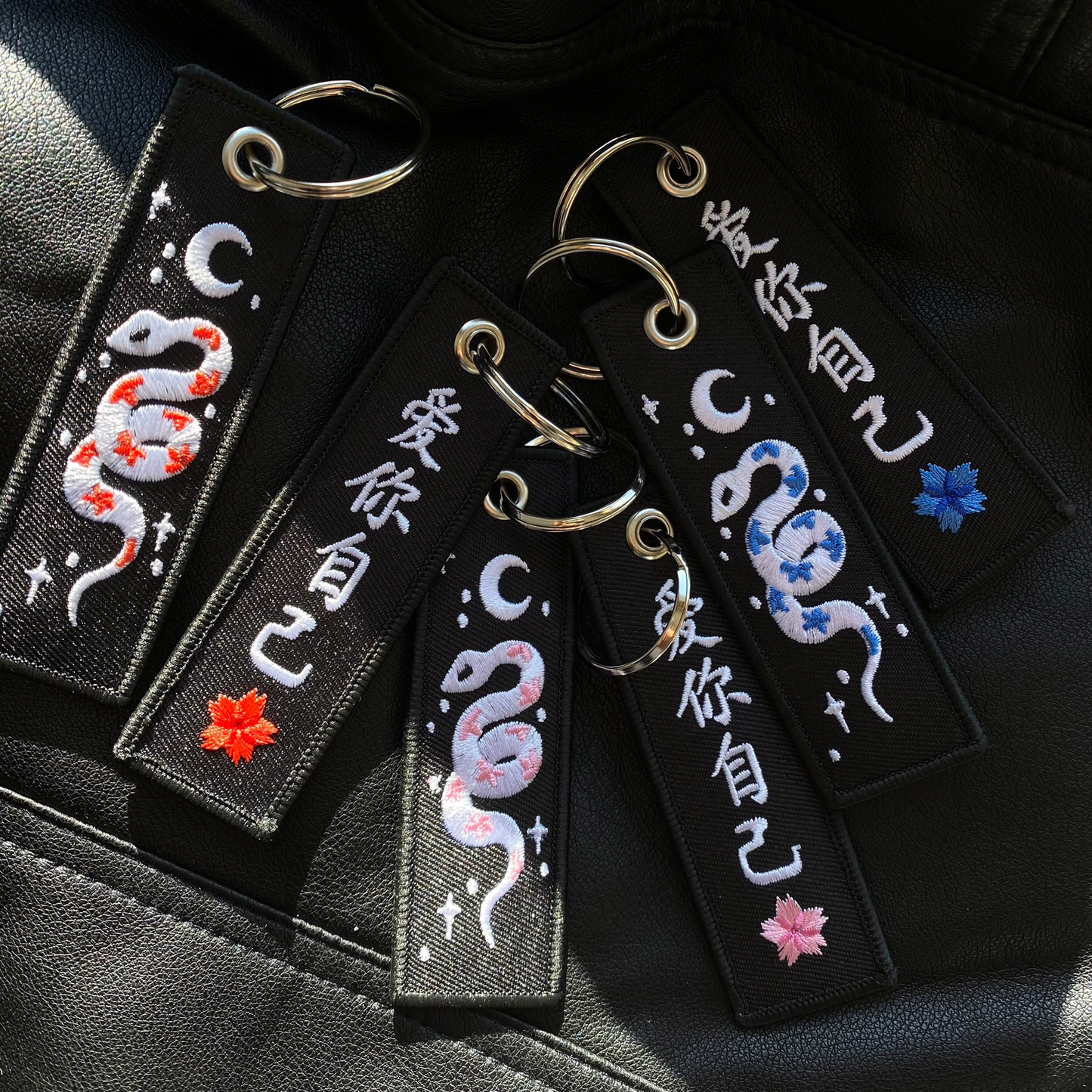 Love Yourself Embroidery Keychain